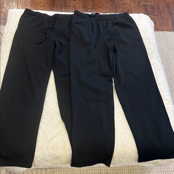 Lot 2 Universal Threads Mid-Rise Knit Straight Leg Sweatpants - Black M - Picture 2 of 6